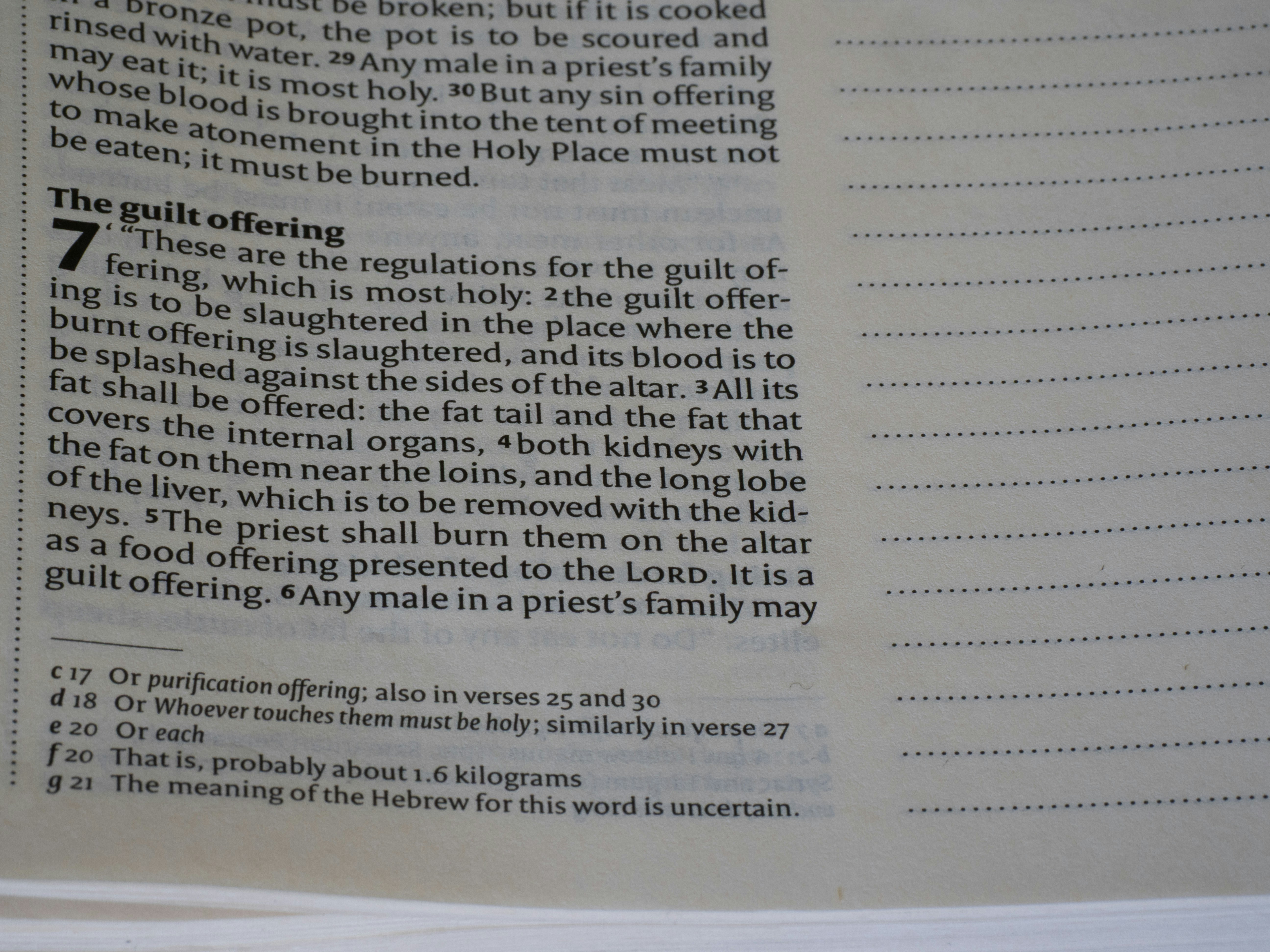 The Book of Leviticus